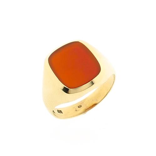 Gouden zegelring met carneool | Heren (vintage, heren ring), Sieraden, Tassen en Uiterlijk, Ringen, Heer, Met edelsteen, Overige kleuren