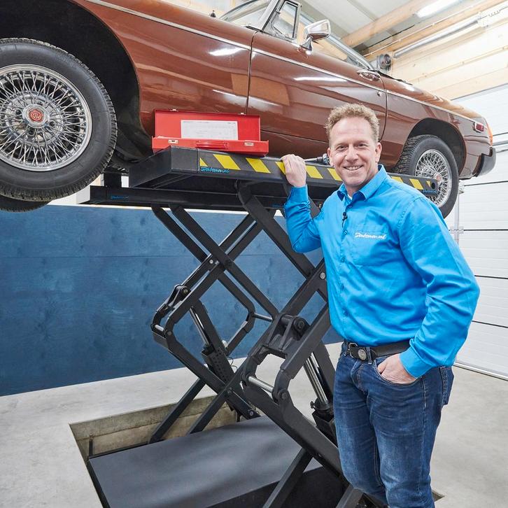 Datona Auto schaarhefbrug - 230V - Datona - Zwart, Auto diversen, Auto-accessoires, Nieuw, Ophalen of Verzenden