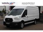 Ford Transit GB 350 L4h3 Tdci 130pk 6x Airco va € 239,-/mnd, Auto's, Gebruikt, Wit, Traction-control, Ford