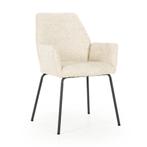 *WOONWINKEL* Eleonora Indy Stoel Met Armleuningen Beige Gewe, Verzenden, Nieuw, Stof