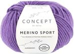 Katia Concept Merino Sport - 66 lila - Wol Garen, Hobby en Vrije tijd, Breien en Haken, Ophalen of Verzenden, Nieuw