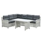 Garden Impressions Alaska lounge dining set links - grijs, Tuin en Terras, Tuinsets en Loungesets, Verzenden, Nieuw