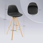 WOLTU 2 Barkrukken - Barstoelen - Set van 2 - Kunstleer - Zw, Verzenden, Nieuw