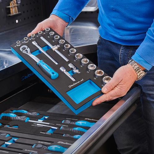 Datona Dopsleutelset 3/8 opname 20-delig in Plus, Doe-het-zelf en Verbouw, Gereedschap | Handgereedschap, Nieuw, Ophalen of Verzenden