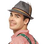 Grijze bierfeest/oktoberfest hoed Duitsland verkleed acces.., Verzenden, Nieuw