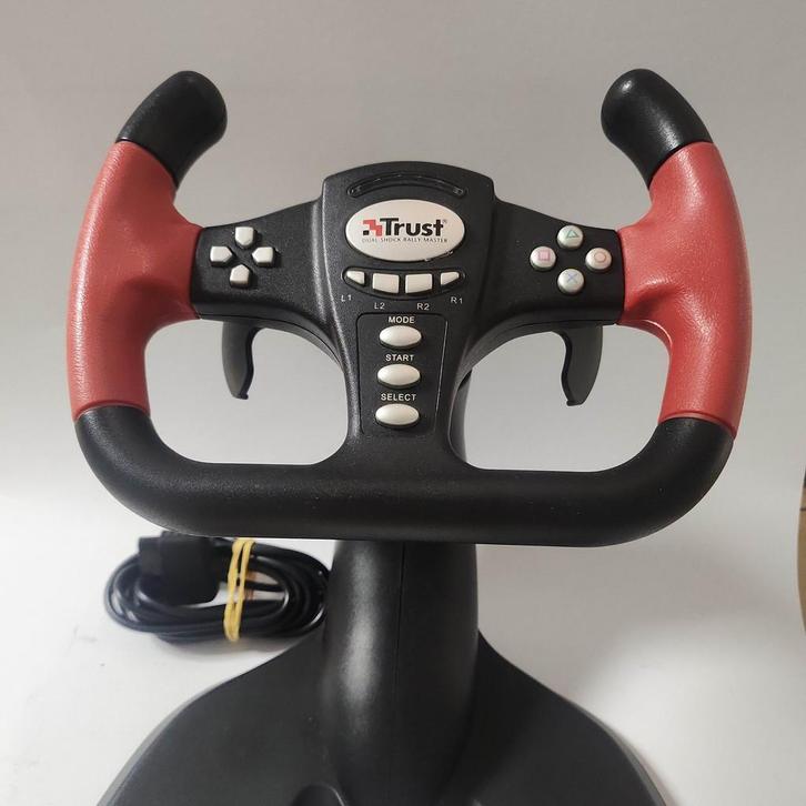Trust Dual Shock Rally Master Racing Wheel PS2, Spelcomputers en Games, Games | Sony PlayStation 2, Ophalen of Verzenden