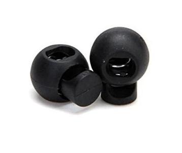 Bevestigingsclip met Veer voor Elastisch Touw - 7 mm - Zwart beschikbaar voor biedingen