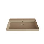 Wastafel Gliss Design Lako 90 cm Zonder Kraangat Mat, Doe-het-zelf en Verbouw, Sanitair, Ophalen of Verzenden, Nieuw