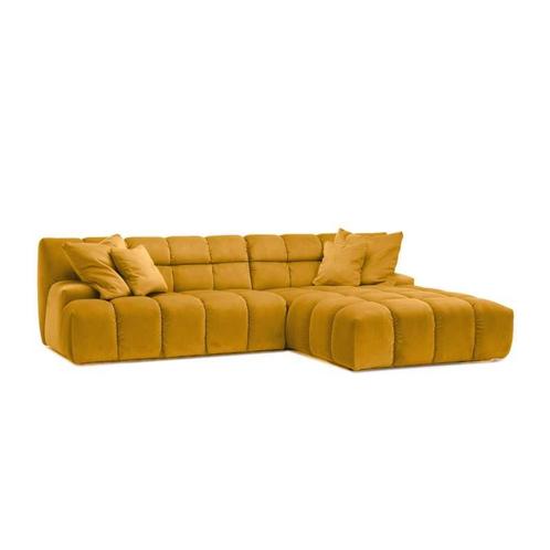 Loungebank Tynaarlo - loungebanken - Goud, Huis en Inrichting, Banken | Sofa's en Chaises Longues, Nieuw, Stof