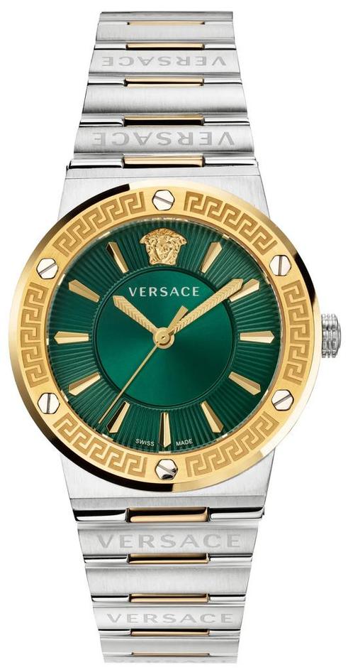 Versace VEVH00720 Greca Logo dameshorloge 38 mm, Sieraden, Tassen en Uiterlijk, Horloges | Dames, Staal, Nieuw, Staal, Overige merken