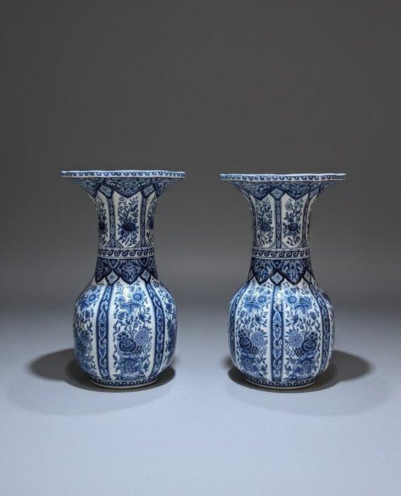 Royal Boch Sphinx - Vaas (2) - Aardewerk - Paar Delfts, Antiek en Kunst, Antiek | Glas en Kristal