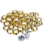 Zeilringen 12mm messing 25 stuks met gereedschap, Ophalen of Verzenden, Nieuw, Zeil