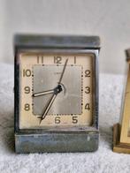 Reisklok (3) - Swiza, Oris - brons, messing, metaal, glas -, Antiek en Kunst