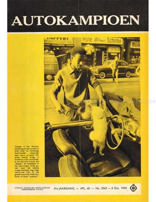 1959 AUTOKAMPIOEN MAGAZINE 40 NEDERLANDS, Boeken, Auto's | Folders en Tijdschriften