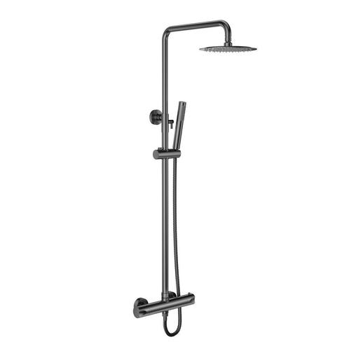 Doucheset OPTIMA RONDO | GUNMETAL GRIJS | Complete set, Doe-het-zelf en Verbouw, Sanitair, Nieuw, Douche, Ophalen of Verzenden