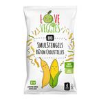 Love My Veggies Multipack Smulstengels Mais Banaan 4x15 gr, Diversen, Overige Diversen, Nieuw, Verzenden