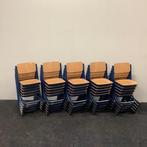 Complete set 20 stuks schoolstoelen Presikhaaf (gele stip),, Huis en Inrichting, Stoelen, Vijf, Zes of meer stoelen, Gebruikt
