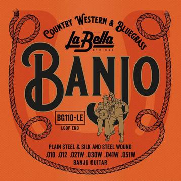 La Bella L-BG110-LE snaren set for 6-snaar guitar banjo, beschikbaar voor biedingen