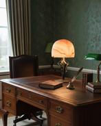 Tafellamp - Wrought Iron, Pâte de Verre - Jugendstil / Art