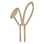 Pasen Taarttopper Konijnenoren Hout 18cm, Verzenden, Nieuw