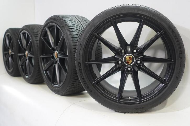 Porsche 991 / 911  Carrera S 20 & 21 inch velgen Michelin Wi, Auto-onderdelen, Banden en Velgen, Velg(en), Gebruikt, 20 inch, Winterbanden
