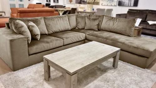 Hoekbank Loenen - hoekbanken - Beige, Huis en Inrichting, Banken | Sofa's en Chaises Longues, Nieuw, Stof