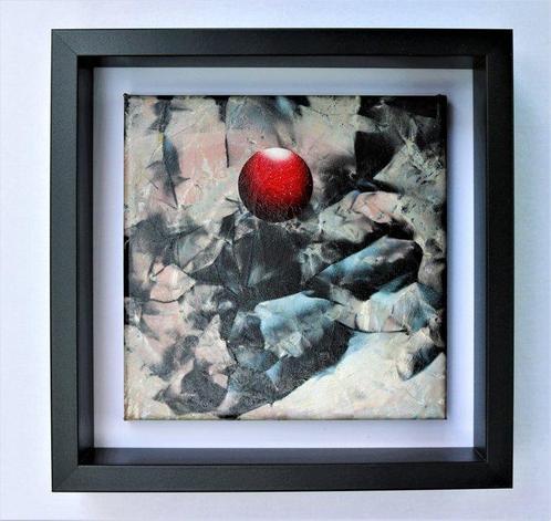 Renato Natale Chiesa (1947) - Sfera rossa, Antiek en Kunst, Kunst | Schilderijen | Modern