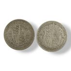 Verenigd Koninkrijk. George V. 2 x ½ Crown - George V (2nd, Postzegels en Munten
