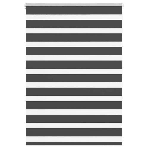 vidaXL Zebra rolgordijn 100x150 cm stofbreedte 95,9 cm zwart, Huis en Inrichting, Stoffering | Gordijnen en Lamellen, Zwart, Nieuw