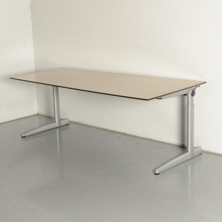 Ahrend 500 bureau, eiken blad, 200 x 80/90 cm, hoogte, Huis en Inrichting, Bureaus, Ophalen of Verzenden