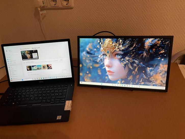 17,3 Portable Monitor met USB Type-C Ultra Slim, Computers en Software, Monitoren, Ingebouwde speakers, In hoogte verstelbaar
