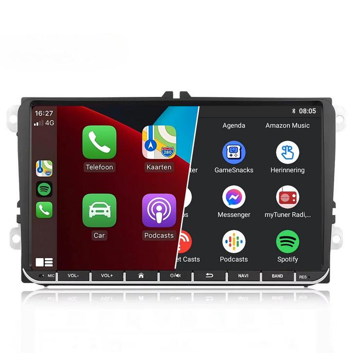 VW Transporter T6 Autoradio Android 13 Carplay &, Auto diversen, Autoradio's, Ophalen of Verzenden