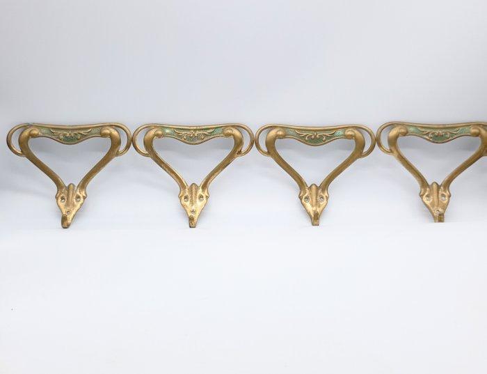 Set kapstokhaken (4) - Ormolu, Antiek en Kunst, Curiosa en Brocante