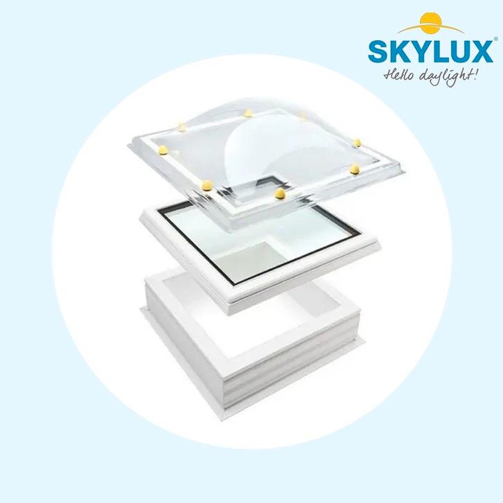 Skylux iDome Hybride lichtkoepel vast, Doe-het-zelf en Verbouw, Glas en Ramen, Gevelraam of Ruit, Nieuw, Verzenden