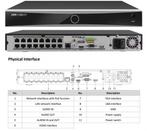 PRO HIKVISION DS-7616NXI-K2/16P 8POE 4K NVR met AcuSense AI, Audio, Tv en Foto, Videobewaking, Ophalen of Verzenden, Nieuw, Binnencamera