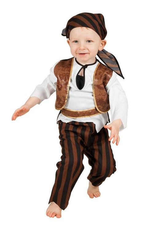 Piraten Kostuum Bruin Baby, Kinderen en Baby's, Carnavalskleding en Verkleedspullen, Nieuw, Verzenden