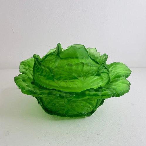 Portieux Vallerysthal - Vaas - Choux-doos - Ouraline-glas, Antiek en Kunst, Antiek | Glas en Kristal