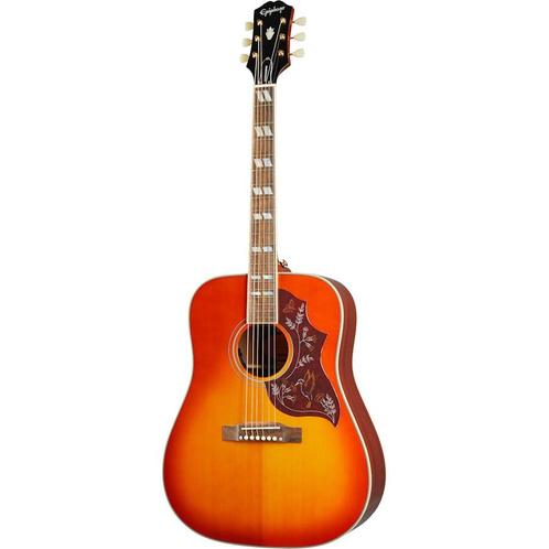 Epiphone Inspired by Gibson Hummingbird Aged Cherry Sunburst, Muziek en Instrumenten, Snaarinstrumenten | Gitaren | Akoestisch