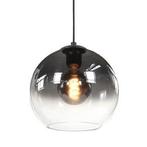 Hanglamp Semi smoked glas 5 voudig E27 Ovaal Fantasy globes, Huis en Inrichting, Lampen | Hanglampen, Ophalen of Verzenden, Nieuw