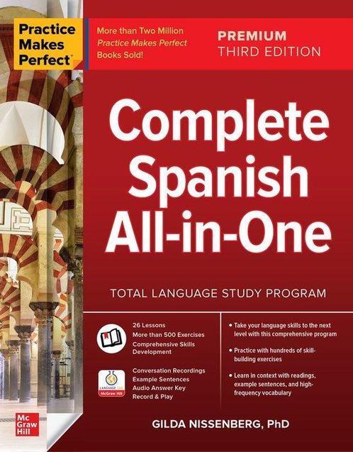 9781264285549 Practice Makes Perfect: Complete Spanish Al..., Boeken, Studieboeken en Cursussen, Zo goed als nieuw, Verzenden