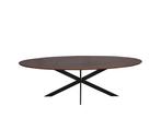 Eiken eettafel Ferris | Ovaal 240 cm | Walnoot, Huis en Inrichting, Ophalen of Verzenden, Nieuw