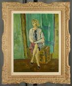 Alain Pascoët (1943 - 1975) - Femme assise, Antiek en Kunst, Kunst | Schilderijen | Klassiek