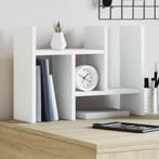 vidaXL Bureau organiser 34,5x15,5x35,5 cm bewerkt hout wit, Verzenden, Nieuw in verpakking