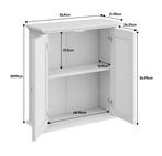 Wandgemonteerde Badkamerkast met Deur en Verstelbare Plank, Verzenden, Nieuw