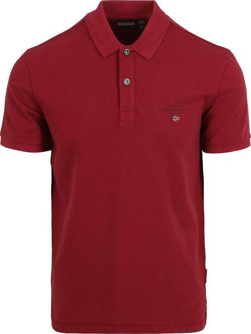 Napapijri Polo Elbas Rood maat 3XL Heren, Kleding | Heren, Polo's, Rood, Nieuw, Overige maten, Verzenden