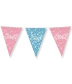 Vlaggenlijn Gender Reveal 10 meter, Hobby en Vrije tijd, Feestartikelen, Verzenden, Nieuw, Feestartikel