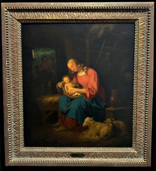 Johann Philipp Heinel (1800-1843) - Madonna mit Kind, Antiek en Kunst, Kunst | Schilderijen | Klassiek