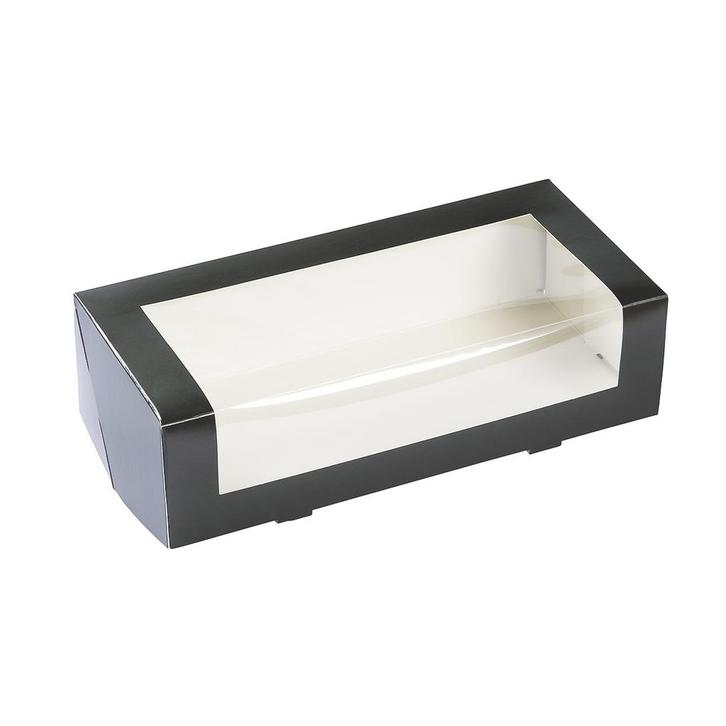 Taartdoos met venster 26x12x7cm Zwart, Hobby en Vrije tijd, Taarten en Cupcakes maken, Nieuw, Verzenden