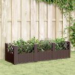 vidaXL Plantenbak met pinnen 123,5x43,5x43,5 cm polypropeen, Verzenden, Nieuw, Kunststof