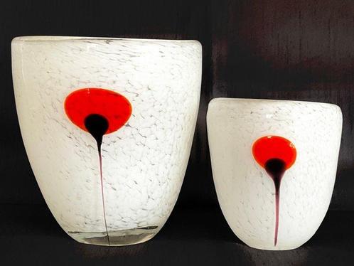 Minimalist design , Coquelicots _ bloempotten - Vaas (2) -, Antiek en Kunst, Curiosa en Brocante